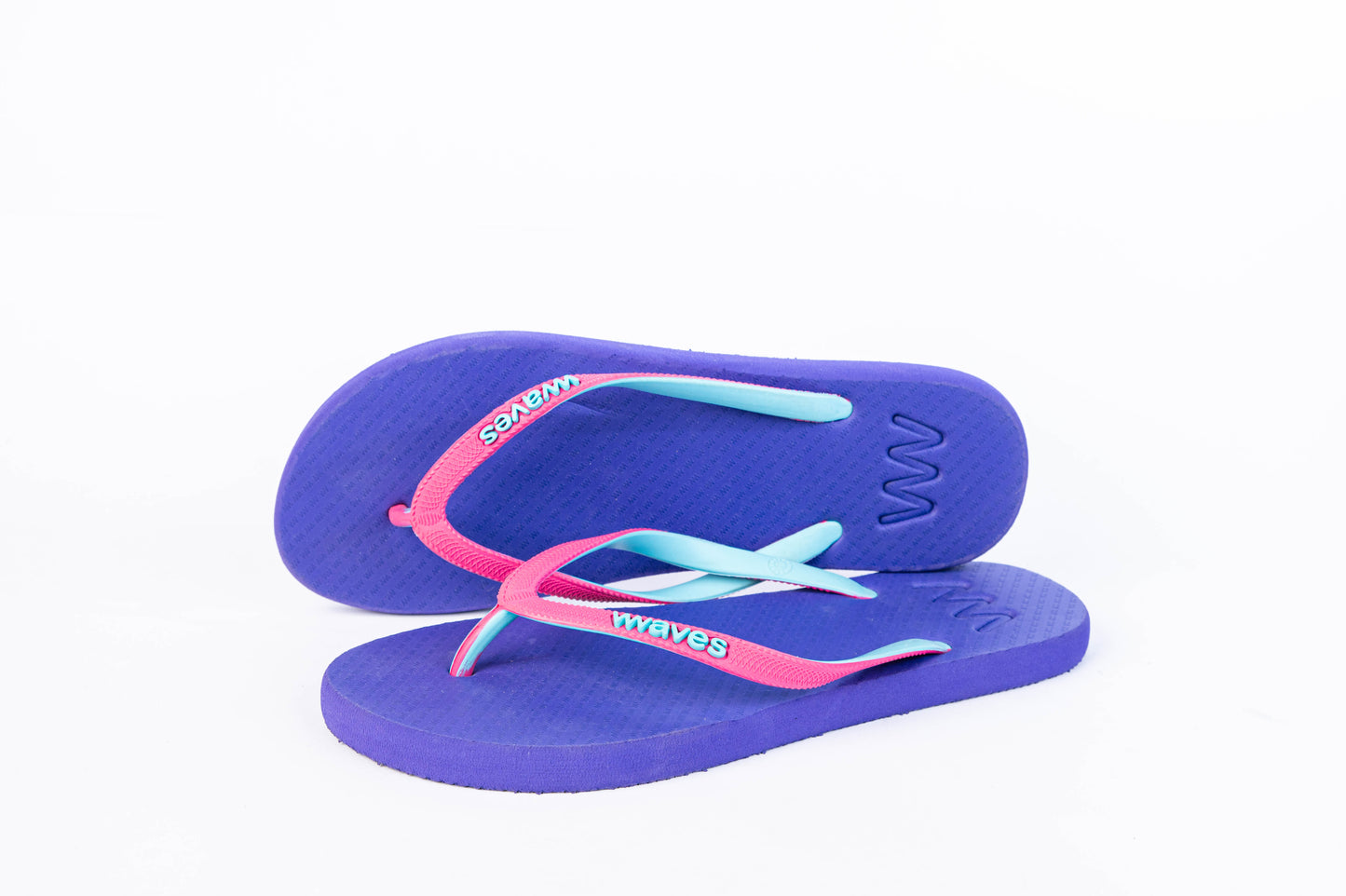 Waves Neon Blue Chanclas