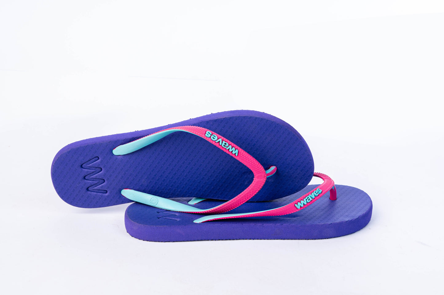 Waves Neon Blue Chanclas
