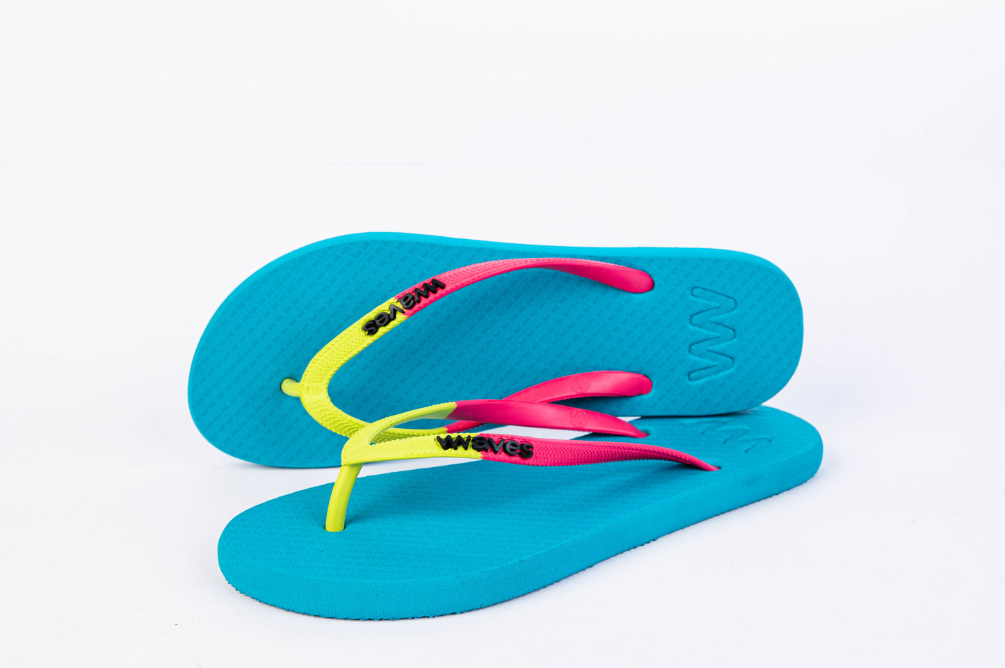 Waves Neon Green Chanclas