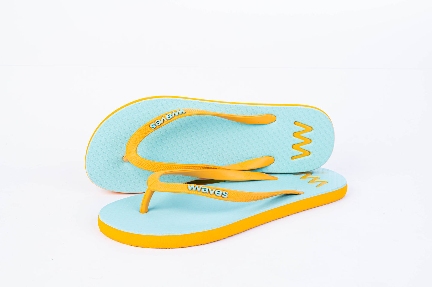 Waves Naranja y menta Chanclas