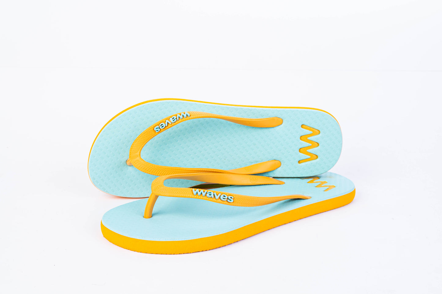 Waves Naranja y menta Chanclas