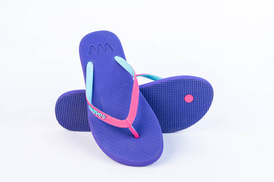 Waves Neon Blue Chanclas